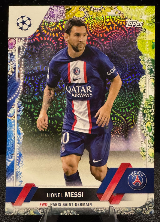 2022 - 23 Topps UEFA Club Competitions Carnaval 1 Lionel Messi Paris Saint Germain - 787 Hobby House