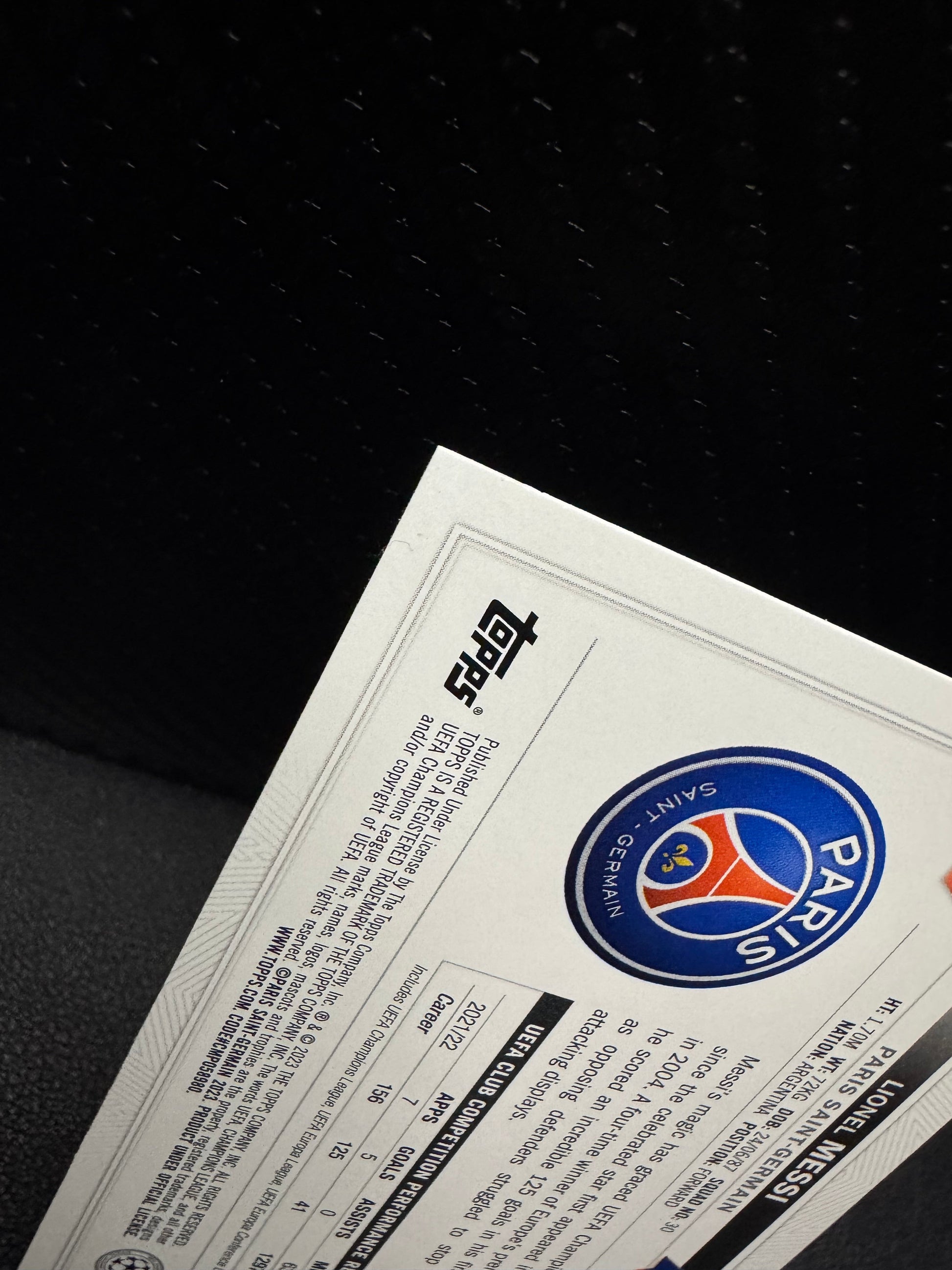 2022 - 23 Topps UEFA Club Competitions Carnaval 1 Lionel Messi Paris Saint Germain - 787 Hobby House