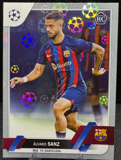 2022 - 23 Topps UEFA Club Competitions Starball 67 Alvaro Sanz RC - 787 Hobby House