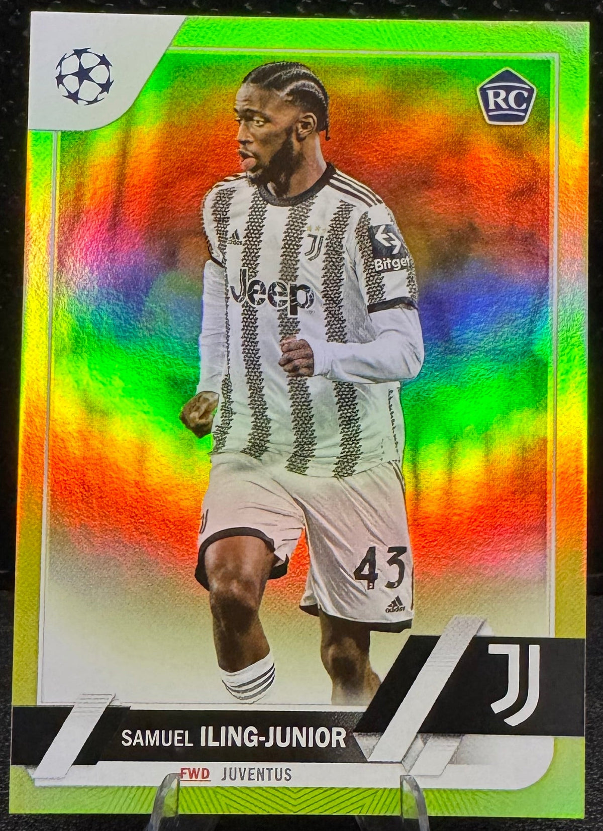 2022-23 Topps UEFA Club Competitions Yellow 103 Samuel Iling-Junior RC 24/299 - 787 Hobby House
