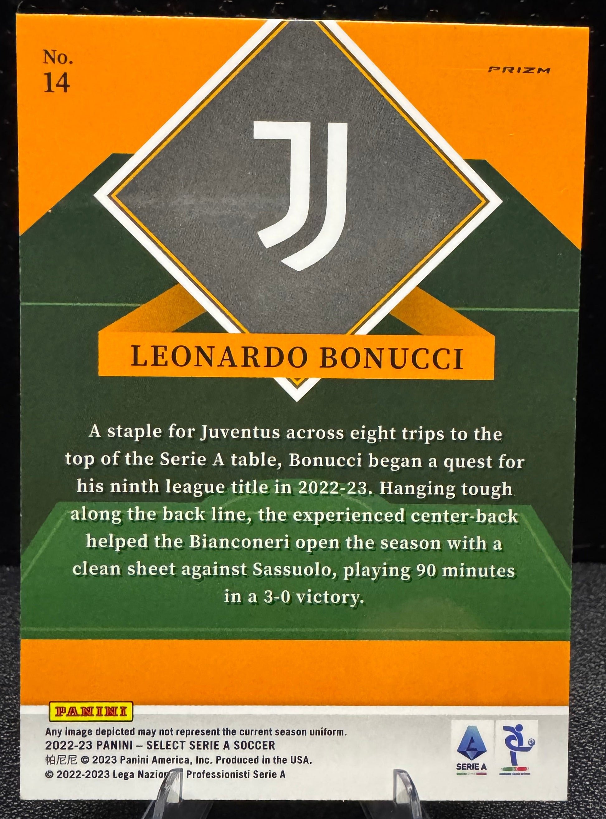 2022-23 Select Serie A Select Stars #14 Leonardo Bonucci Juventus