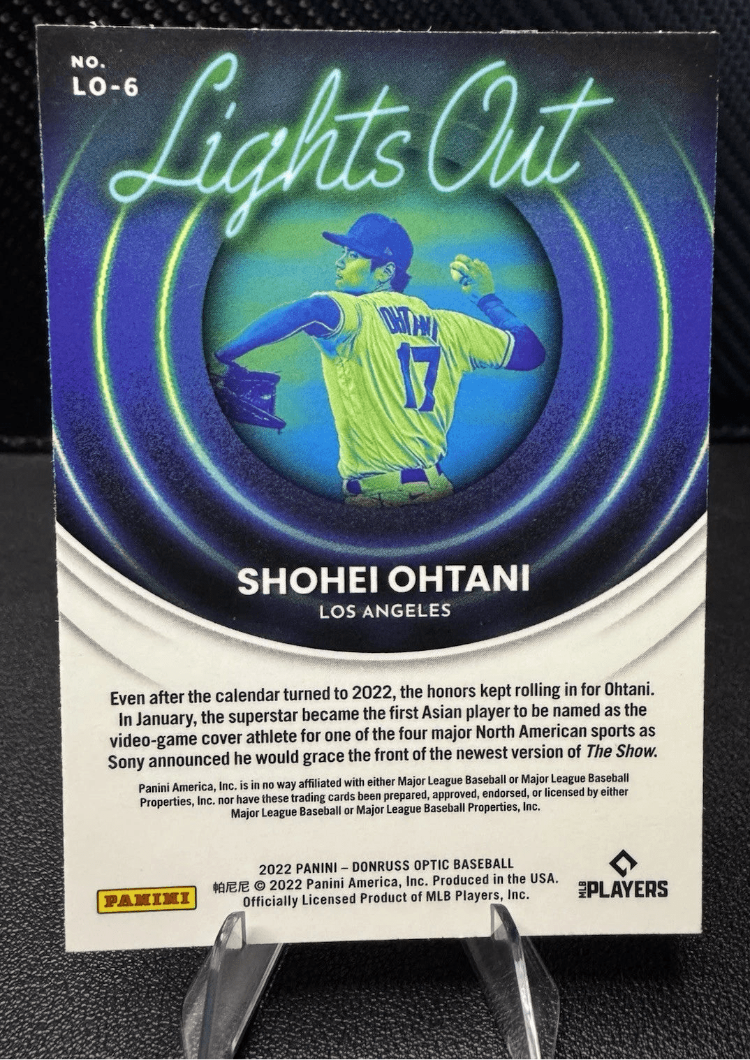 2022 Donruss Optic Lights Out 6 Shohei Ohtani Los Angeles Dodgers - 787 Hobby House