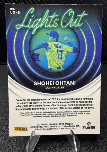 2022 Donruss Optic Lights Out 6 Shohei Ohtani Los Angeles Dodgers - 787 Hobby House