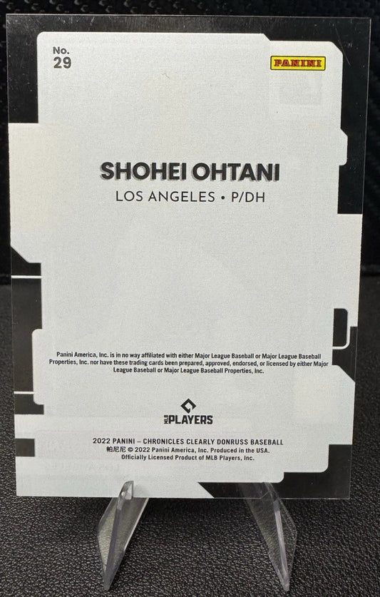 2022 Panini Chronicles Clearly Donruss 29 Shohei Ohtani Los Angeles Angels - 787 Hobby House