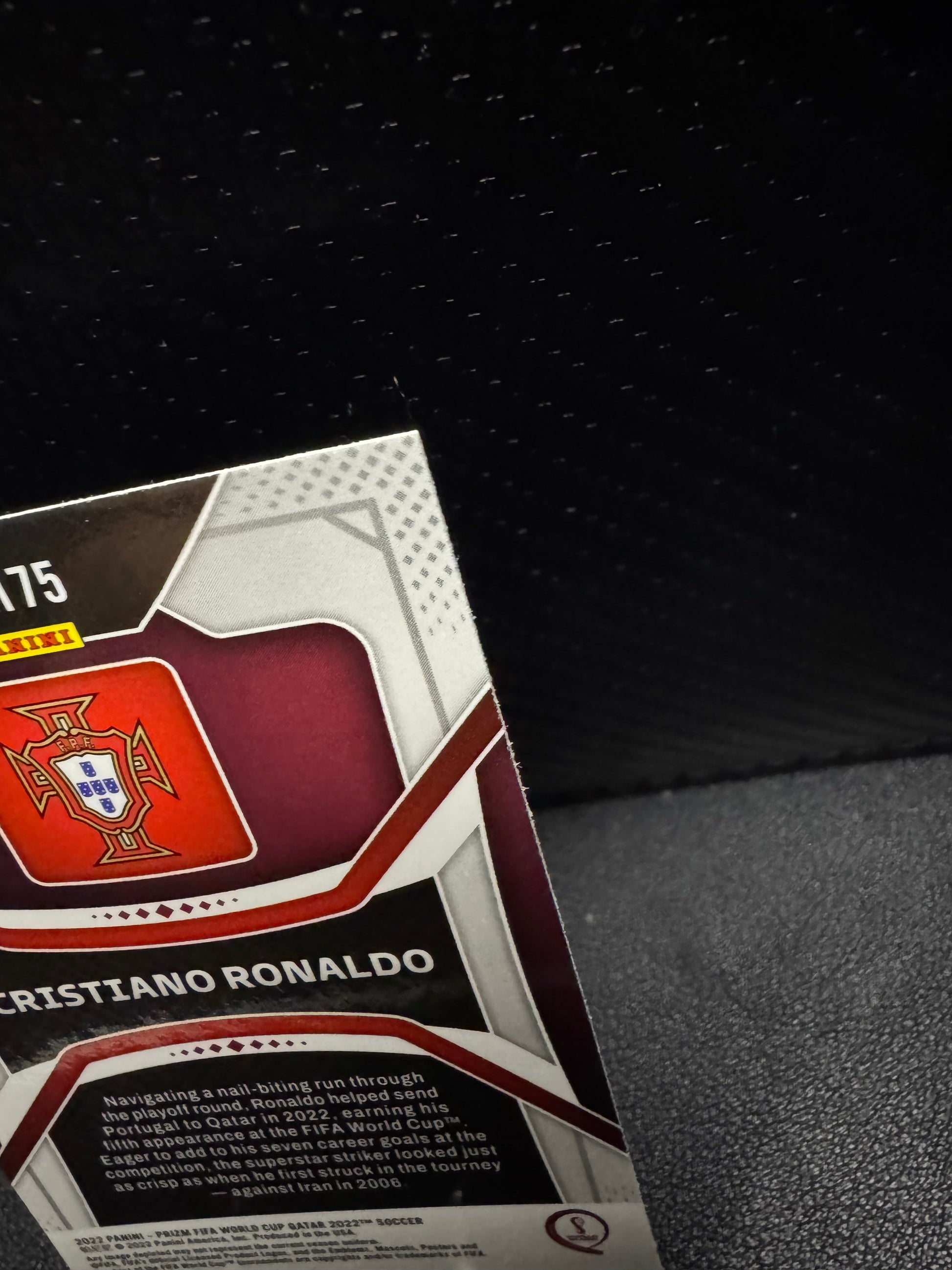 2022 Panini Prizm World Cup 175 Cristiano Ronaldo Portugal - 787 Hobby House