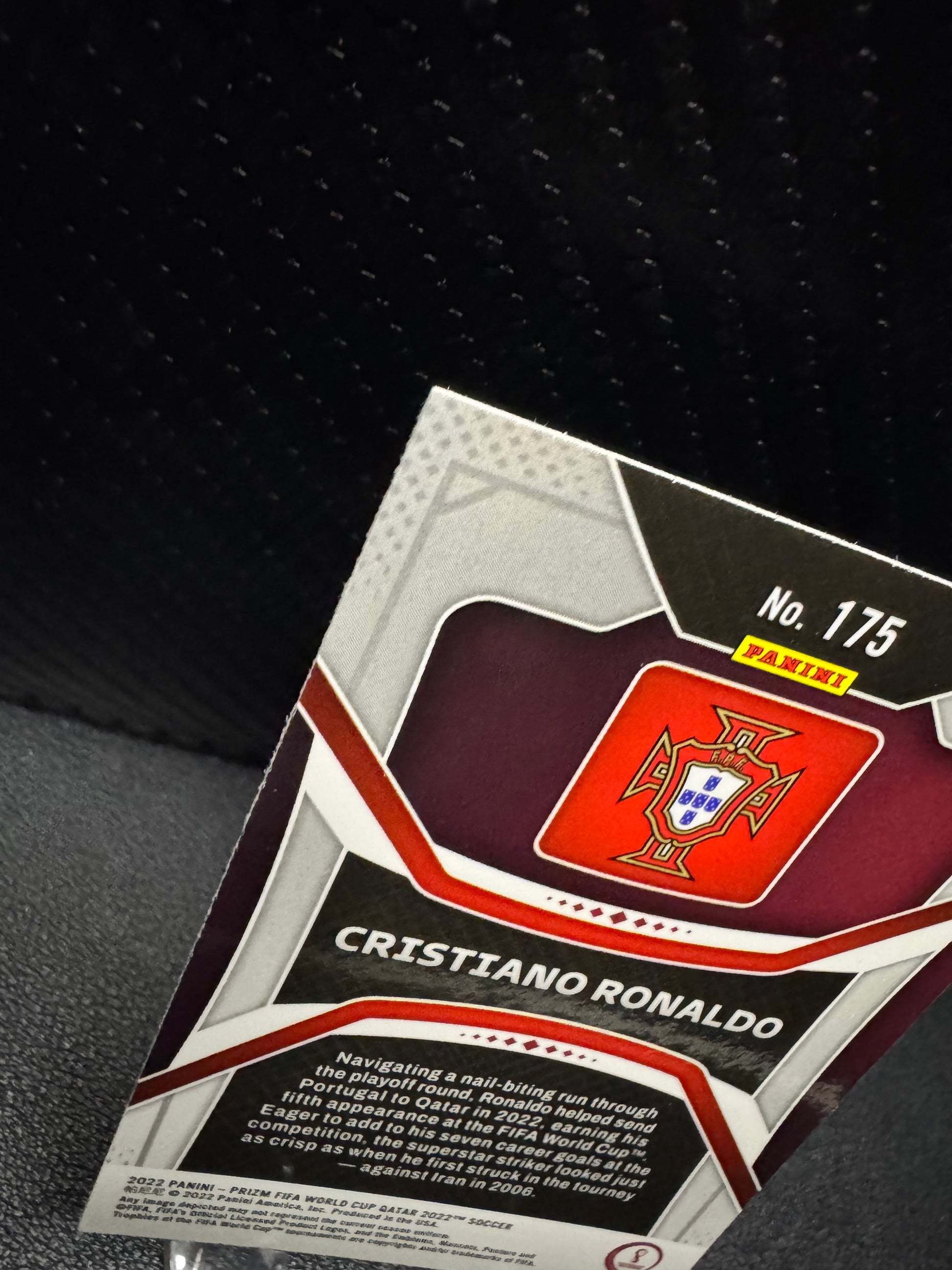 2022 Panini Prizm World Cup 175 Cristiano Ronaldo Portugal - 787 Hobby House