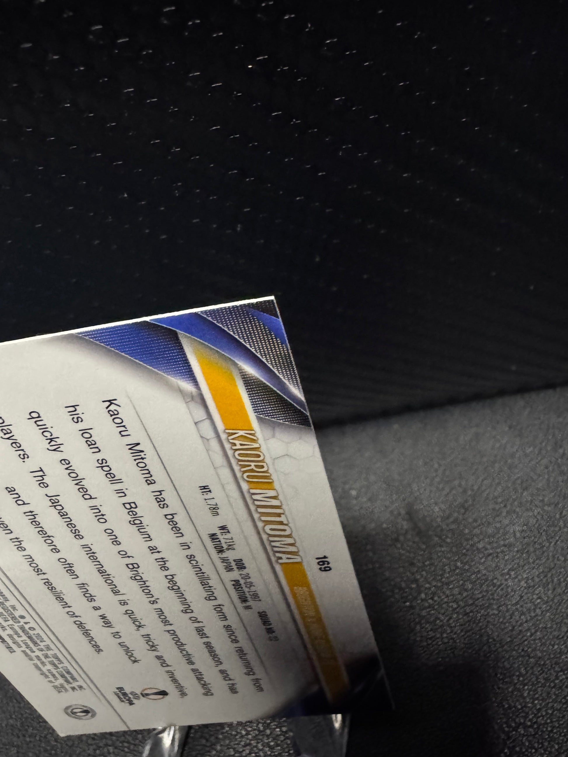 2023 - 24 Chrome UEFA Club Competitions 169 Kaoru Mitoma Aqua Prism Refractor Brighton & Hove Abion FC - 787 Hobby House