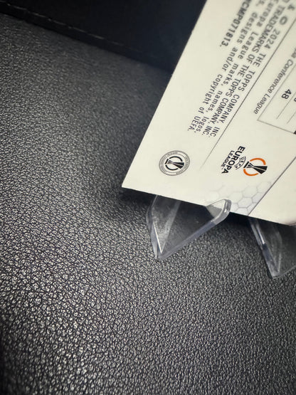 2023 - 24 Chrome UEFA Club Competitions 37 Giorgio Scalvini Aqua Prism Refractor Atalanta BC - 787 Hobby House