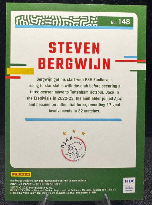 2023 - 24 Donruss Red 148 Steven Bergwijn 34/99 - 787 Hobby House