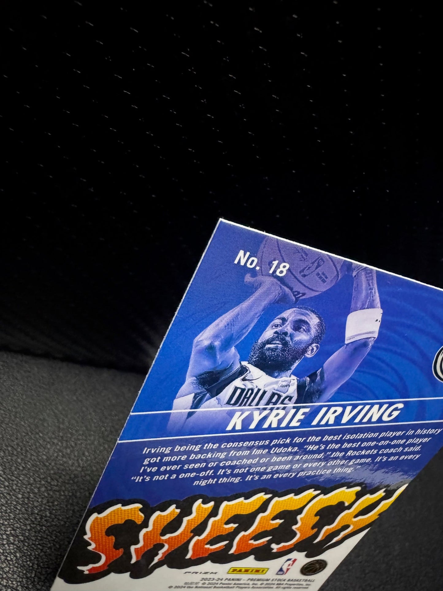 2023 - 24 Hoops Premium Stock 18 Kyrie Irving Sheesh Silver Prizm Dallas Maverick - 787 Hobby House