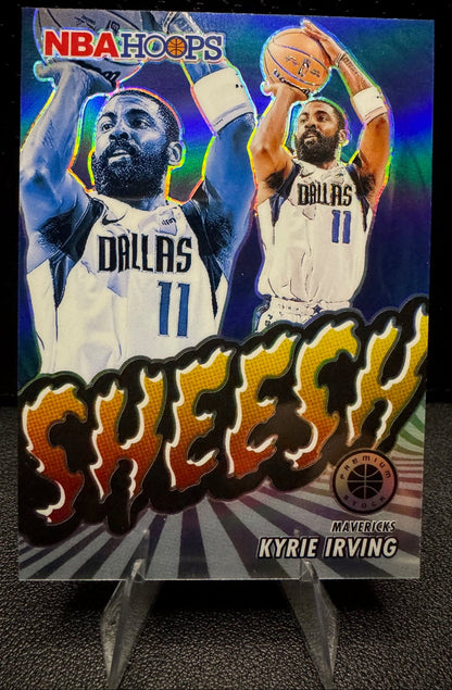 2023 - 24 Hoops Premium Stock 18 Kyrie Irving Sheesh Silver Prizm Dallas Maverick - 787 Hobby House