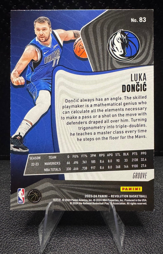 2023 - 24 Panini Revolution 83 Luka Doncic Groove Dallas Mavericks - 787 Hobby House