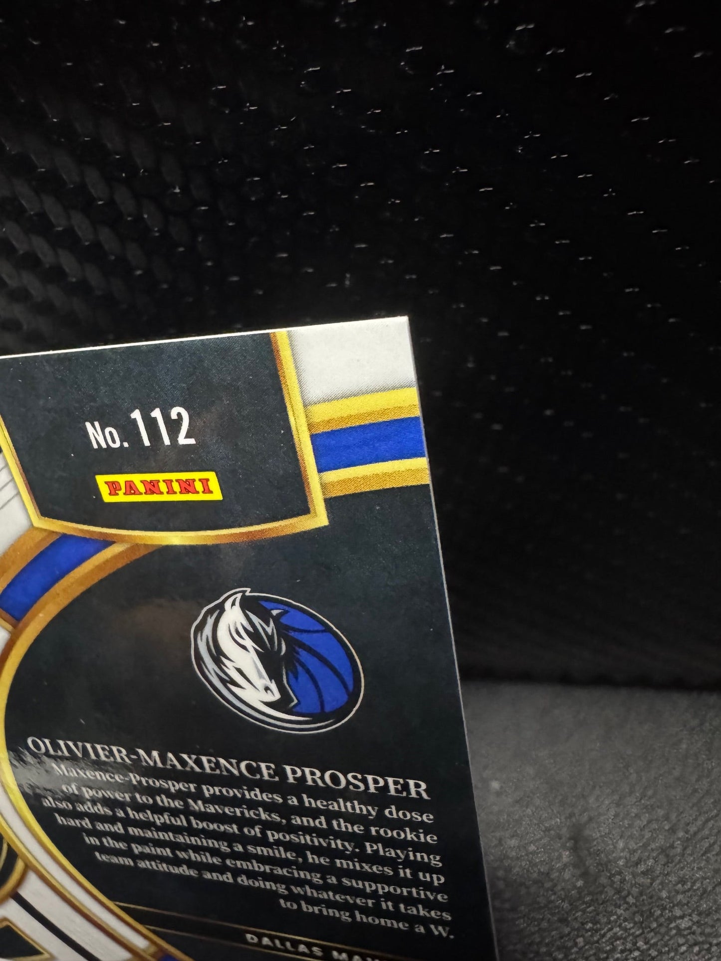 2023 - 24 Panini Select 112 Olivier - Maxence Prosper Blue Tectonic Prizms 5/99 RC Dallas Mavericks - 787 Hobby House