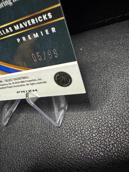 2023 - 24 Panini Select 112 Olivier - Maxence Prosper Blue Tectonic Prizms 5/99 RC Dallas Mavericks - 787 Hobby House