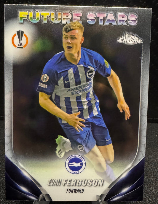2023-24 Topps Chrome UEFA Club Competitions 1 Evan Ferguson Future Stars - 787 Hobby House
