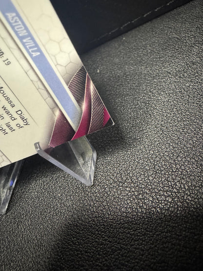 2023 - 24 Topps Chrome UEFA Club Competitions 116 Moussa Diaby Aqua Prism Refractor Aston Villa - 787 Hobby House