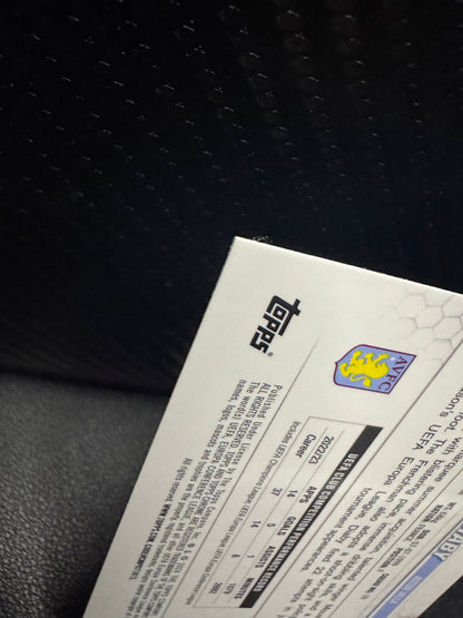 2023 - 24 Topps Chrome UEFA Club Competitions 116 Moussa Diaby Aqua Prism Refractor Aston Villa - 787 Hobby House