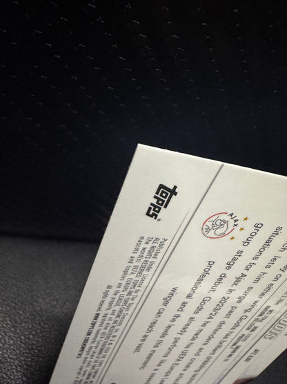 2023 - 24 Topps Chrome UEFA Club Competitions 121 Mika Godts RC AFC Ajax - 787 Hobby House