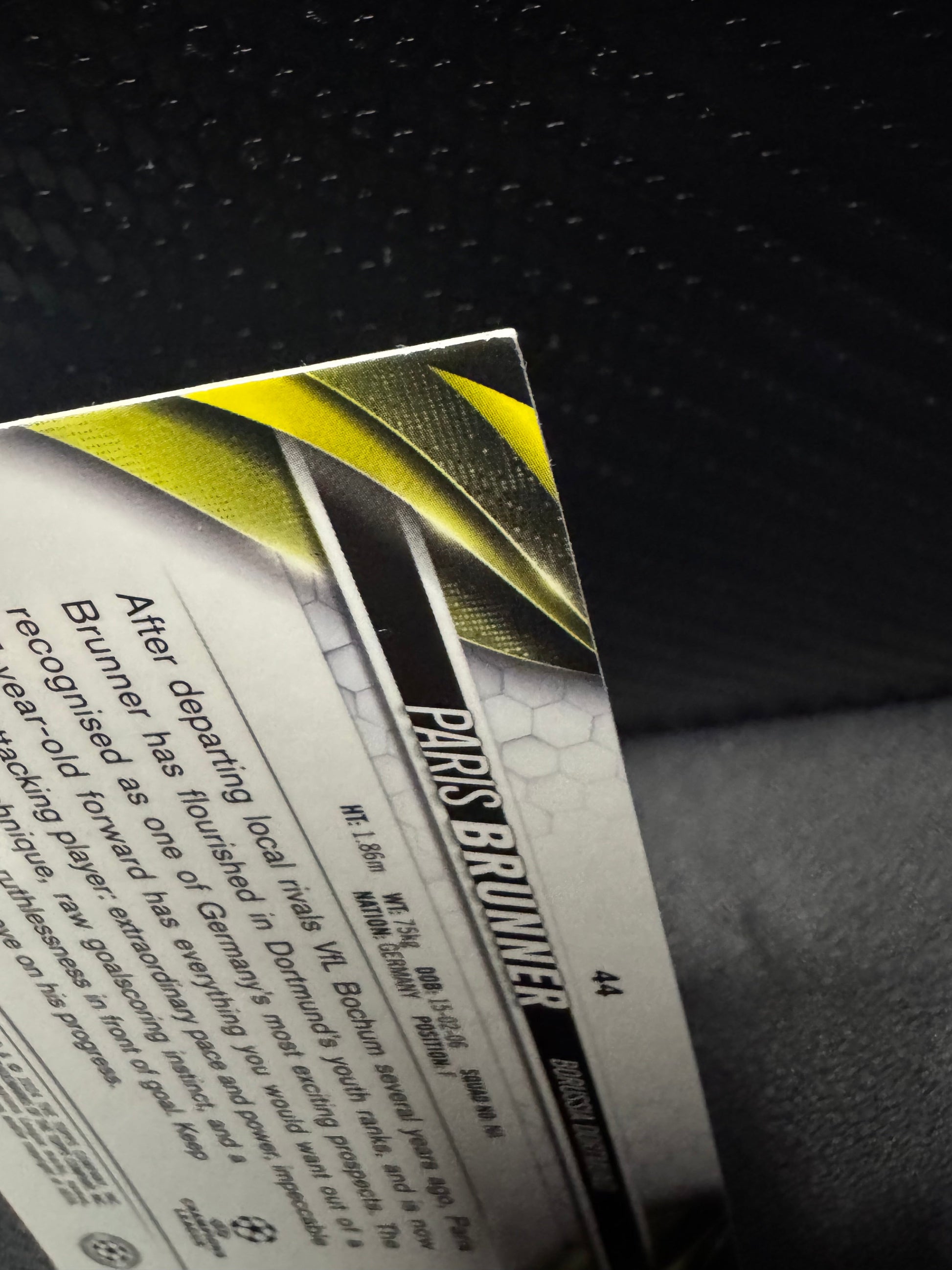 2023 - 24 Topps Chrome UEFA Club Competitions 44 Paris Brunner RC Borussia Dortmund - 787 Hobby House