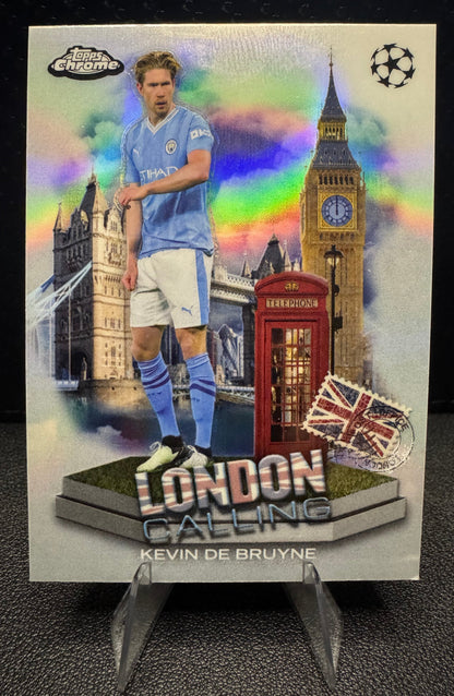2023 - 24 Topps Chrome UEFA Club Competitions LC - 8 Kevin De Bruyne London Calling Manchester City - 787 Hobby House