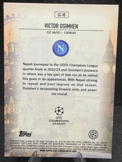 2023-24 Topps Chrome UEFA Club Competitions London CallingLC-10 Victor Osimhen - 787 Hobby House
