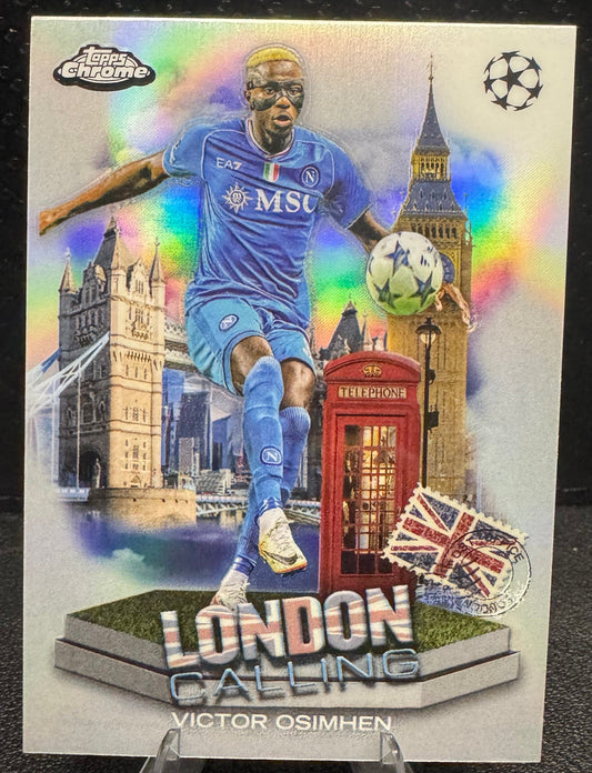 2023-24 Topps Chrome UEFA Club Competitions London CallingLC-10 Victor Osimhen - 787 Hobby House