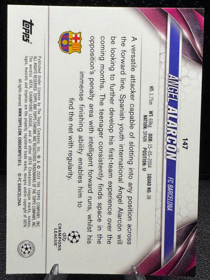 2023 - 24 Topps Chrome UEFA Club Competitions Pulsar Refractors 147 Angel Alarcon RC - 787 Hobby House