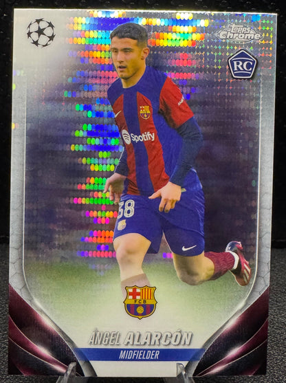2023 - 24 Topps Chrome UEFA Club Competitions Pulsar Refractors 147 Angel Alarcon RC - 787 Hobby House