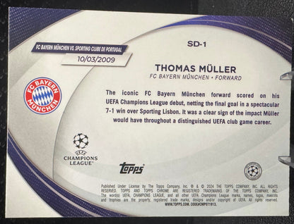 2023-24 Topps Chrome UEFA Club Competitions Starball Debuts SD-1 Thomas Müller - 787 Hobby House