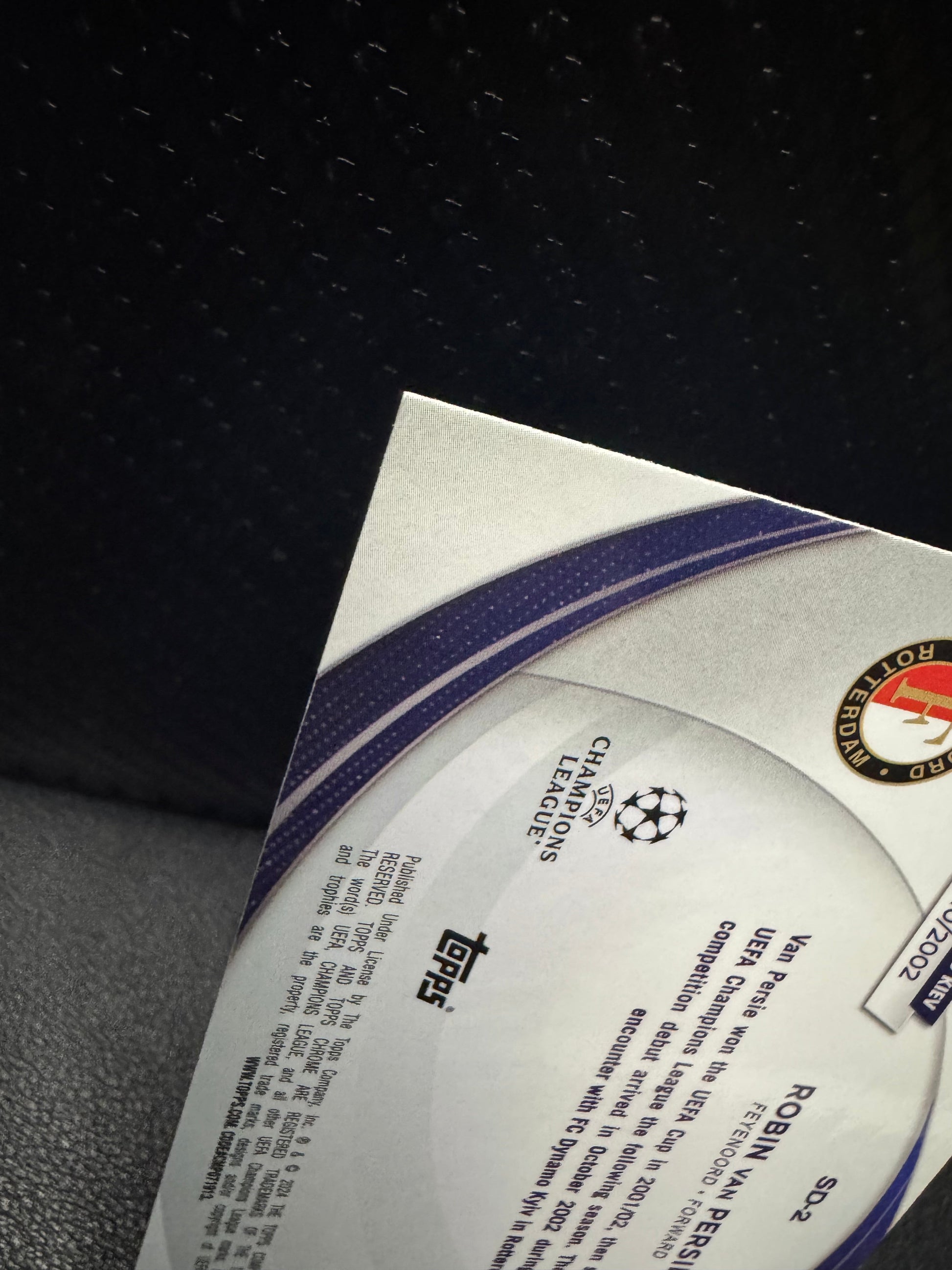 2023 - 24 Topps Chrome UEFA Competitions SD - 2 Robin van Persie Starball Debuts Feyenoord - 787 Hobby House