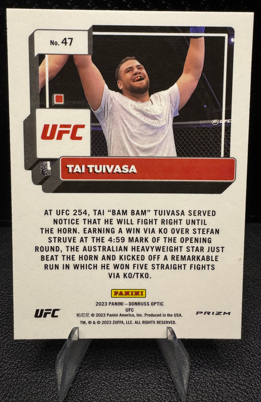 2023 Donruss Optic UFC Holo 47 Tai Tuivasa - 787 Hobby House
