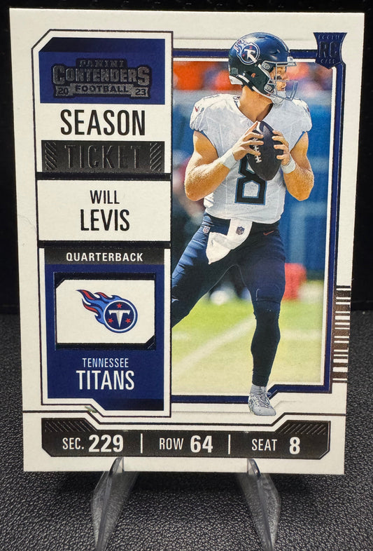 2023 Panini Contenders 97 Will Levis RC Tennessee Titans - 787 Hobby House