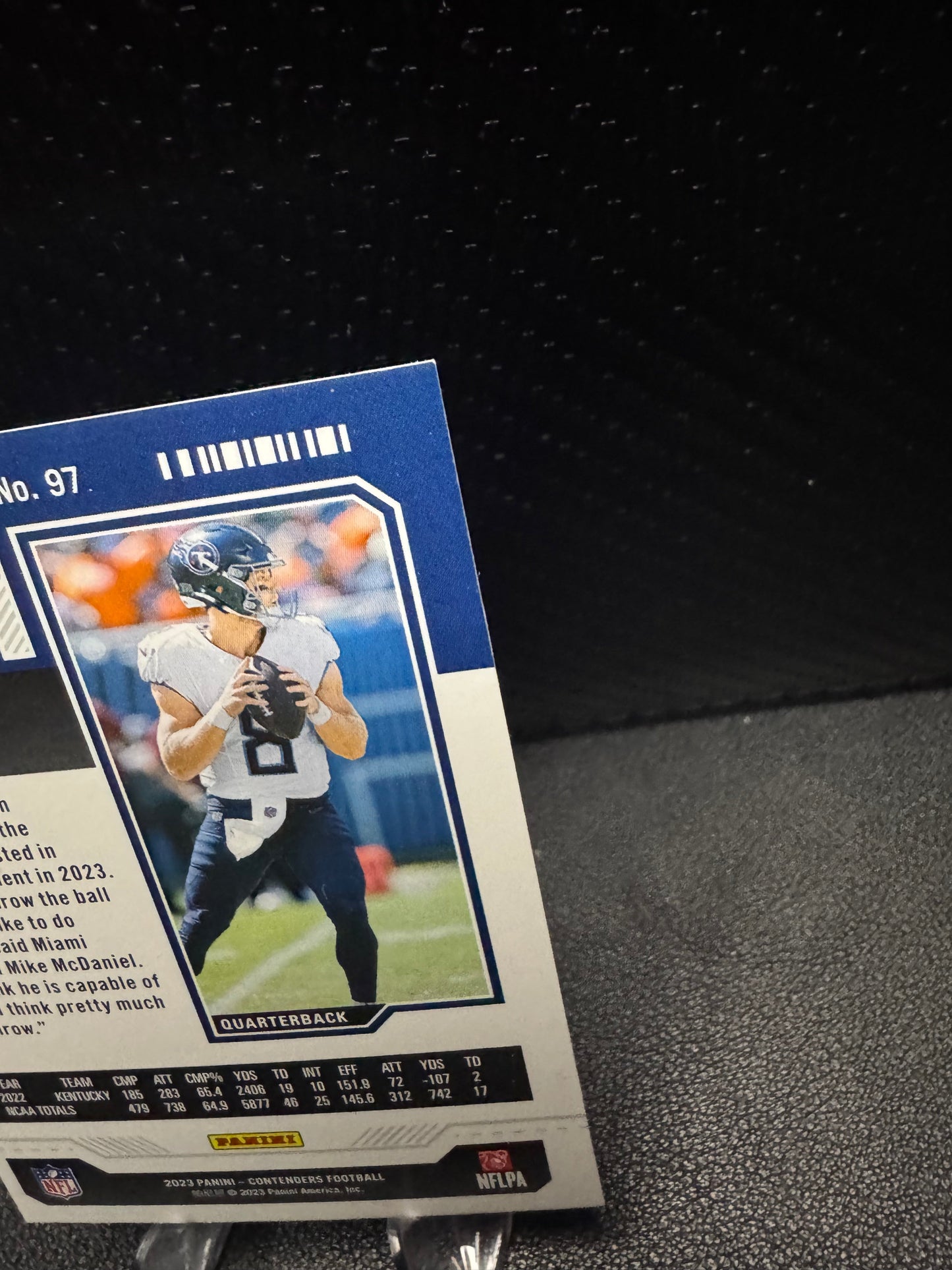 2023 Panini Contenders 97 Will Levis RC Tennessee Titans - 787 Hobby House