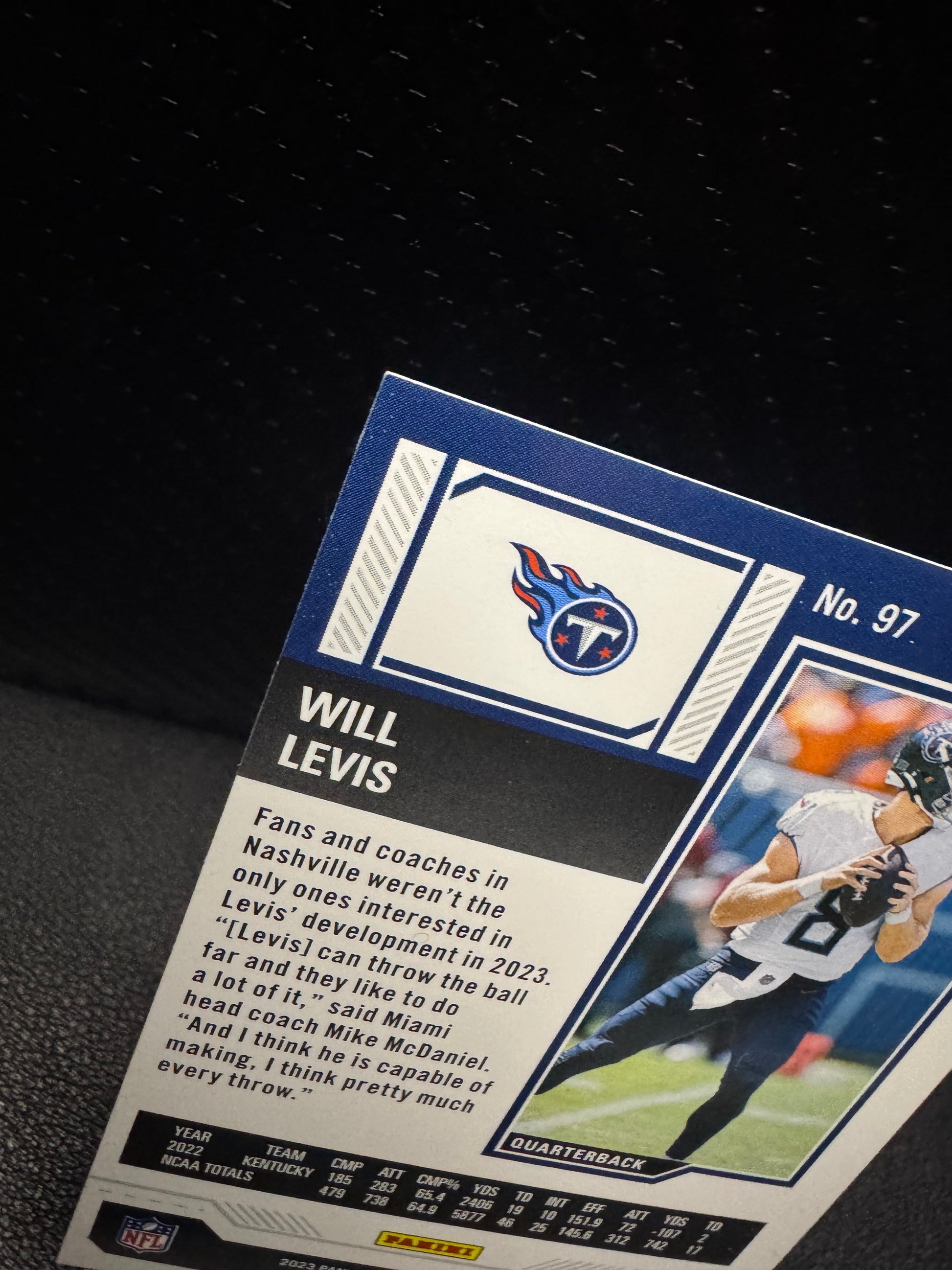 2023 Panini Contenders 97 Will Levis RC Tennessee Titans - 787 Hobby House
