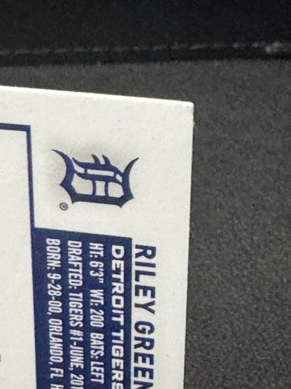 2023 Topps Chrome Prism Refractors 182 Riley Greene Detroit Tigers RC - 787 Hobby House