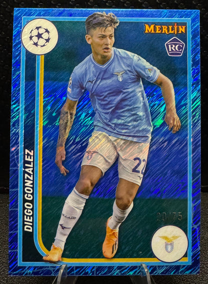 2023 Topps Merlin UEFA Club Competitions 120 Diego Gonzalez RC 20/75 - 787 Hobby House