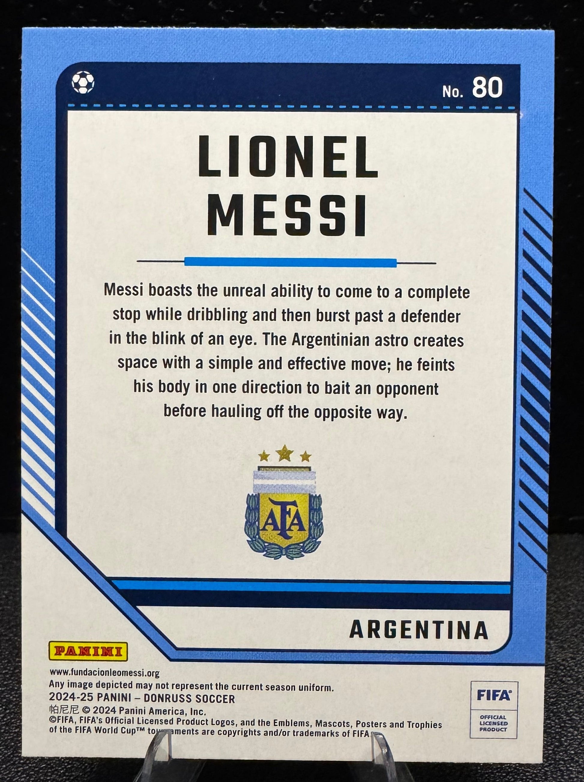 2024 - 25 Donruss 80 Lionel Messi Argentina - 787 Hobby House