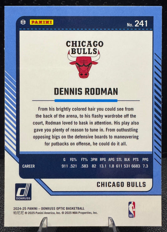 2024 - 25 Donruss Optic 241 Dennis Rodman Chicago Bulls - 787 Hobby House