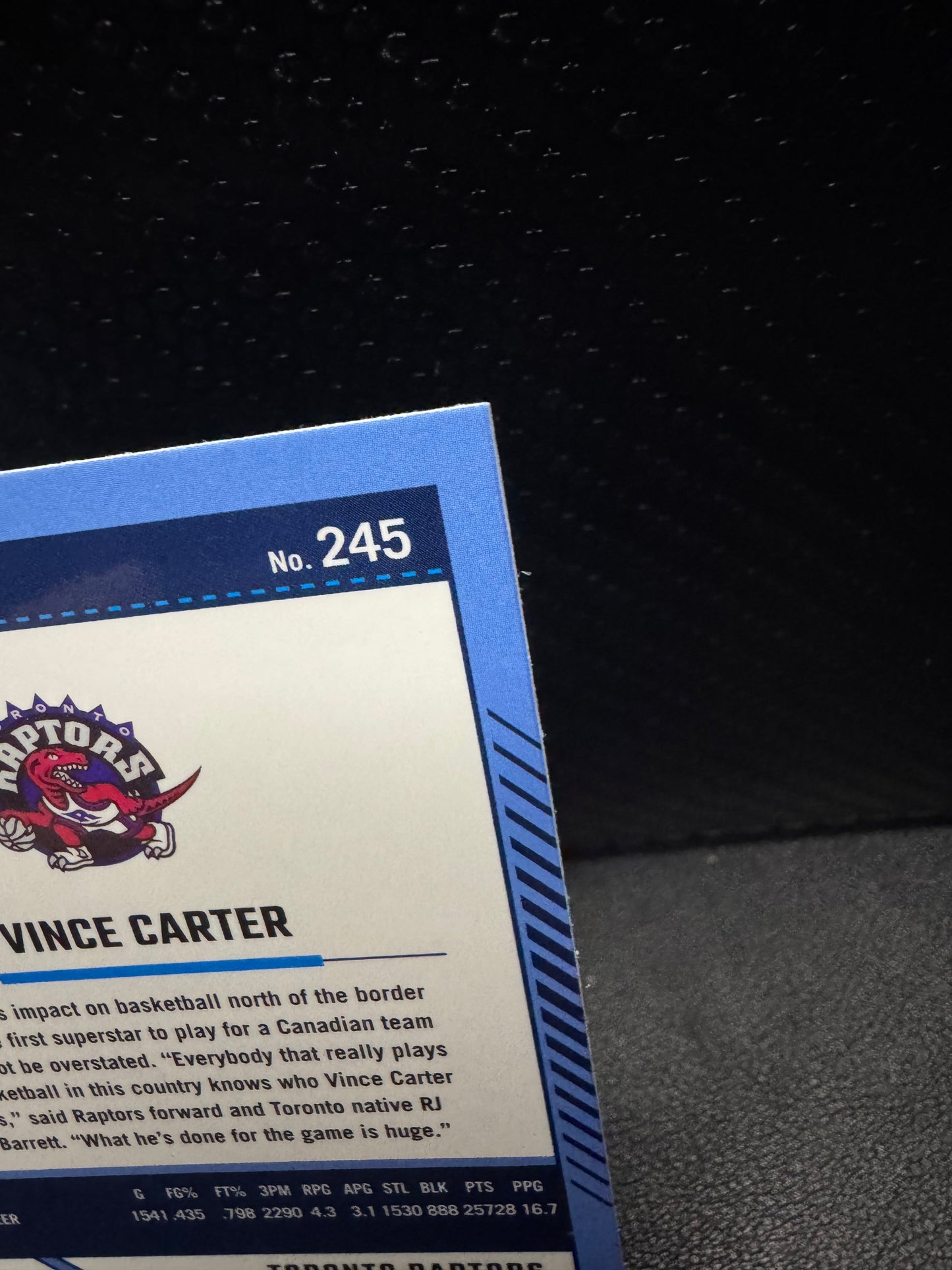 2024 - 25 Donruss Optic 245 Vince Carter Toronto Raptors - 787 Hobby House
