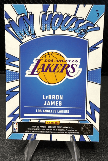 2024 - 25 Donruss Optic My House 3 LeBron James Los Angeles Lakers - 787 Hobby House
