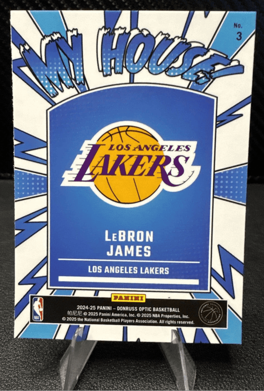 2024 - 25 Donruss Optic My House 3 LeBron James Los Angeles Lakers - 787 Hobby House