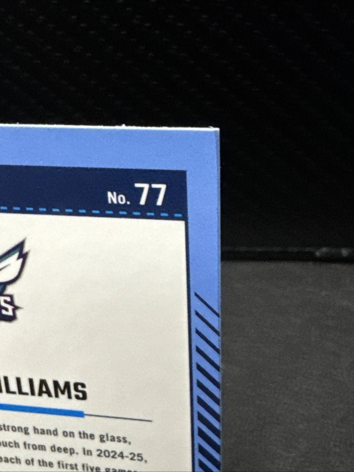2024 - 25 Donruss Optic Purple Shimmer 77 Grant Williams Charlotte Hornets - 787 Hobby House