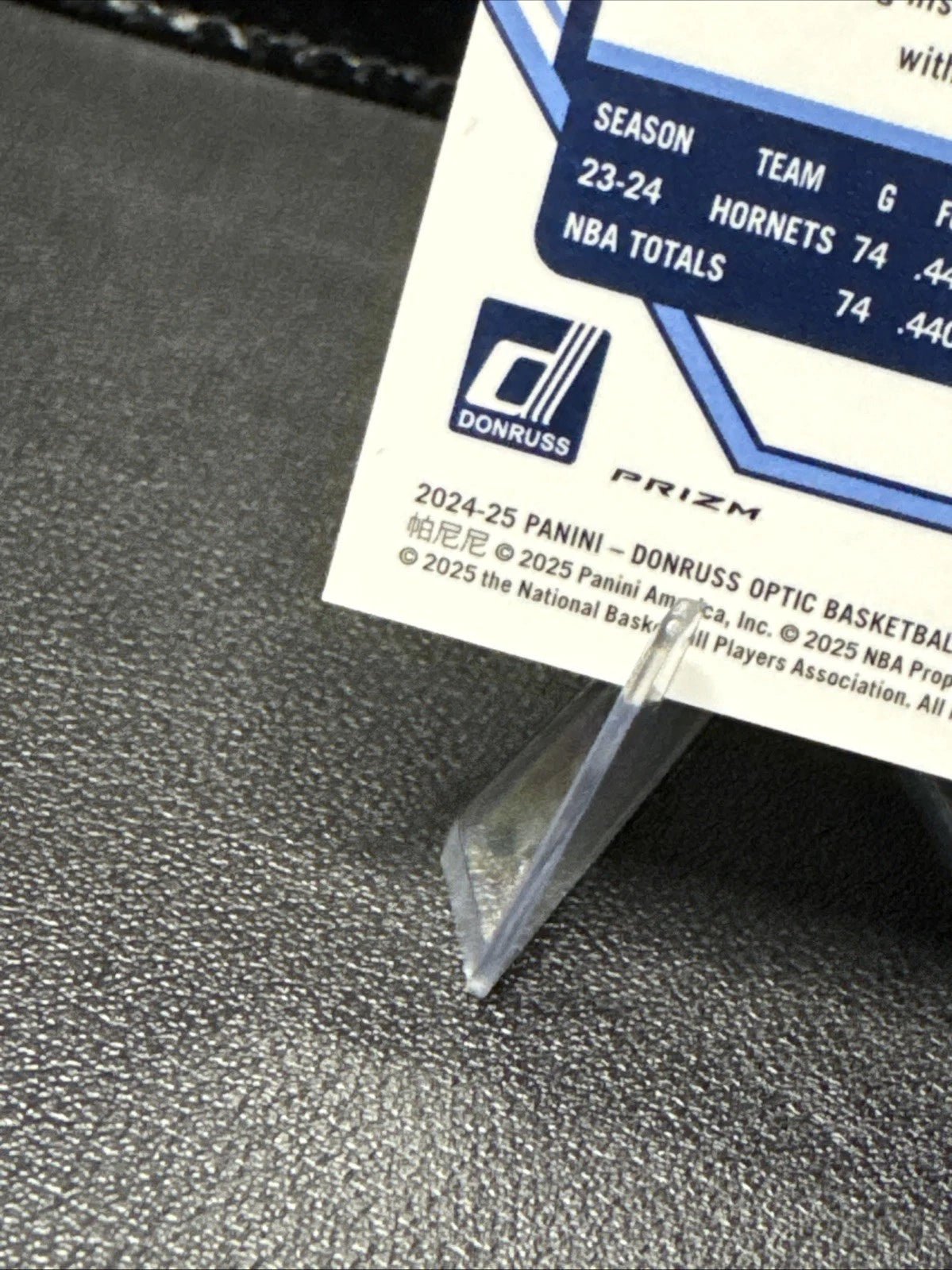 2024 - 25 Donruss Optic Purple Shimmer Prizm 16 Brandon Miller Charlotte Hornets - 787 Hobby House