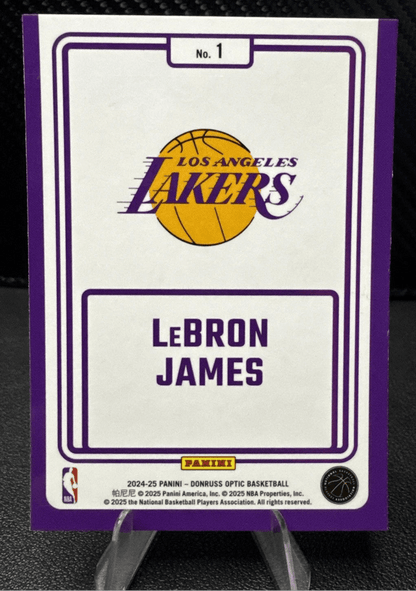 2024 - 25 Donruss Optic Winner Stays 1 LeBron James Los Angeles Lakers - 787 Hobby House