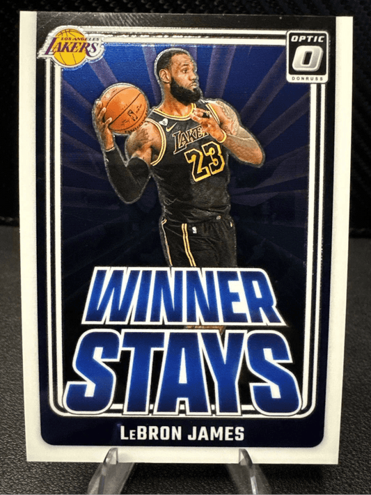 2024 - 25 Donruss Optic Winner Stays 1 LeBron James Los Angeles Lakers - 787 Hobby House