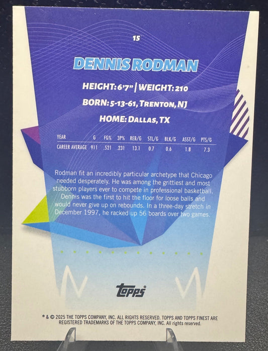 2024 - 25 Finest 15 Dennis Rodman Chicago Bulls - 787 Hobby House