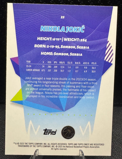 2024 - 25 Finest 25 Nikola Jokic Denver Nuggets - 787 Hobby House