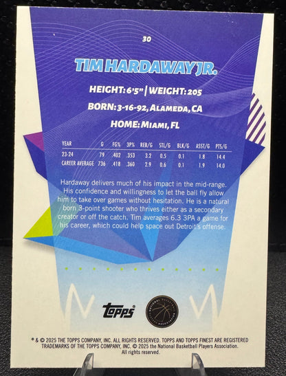 2024 - 25 Finest 30 Tim Hardaway Jr. Detroit Pistons - 787 Hobby House
