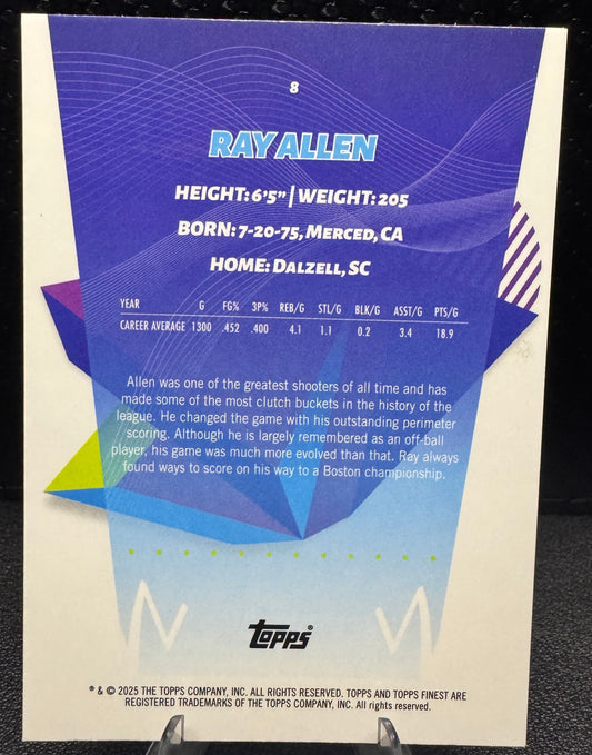 2024 - 25 Finest 8 Ray Allen Boston Celtics - 787 Hobby House