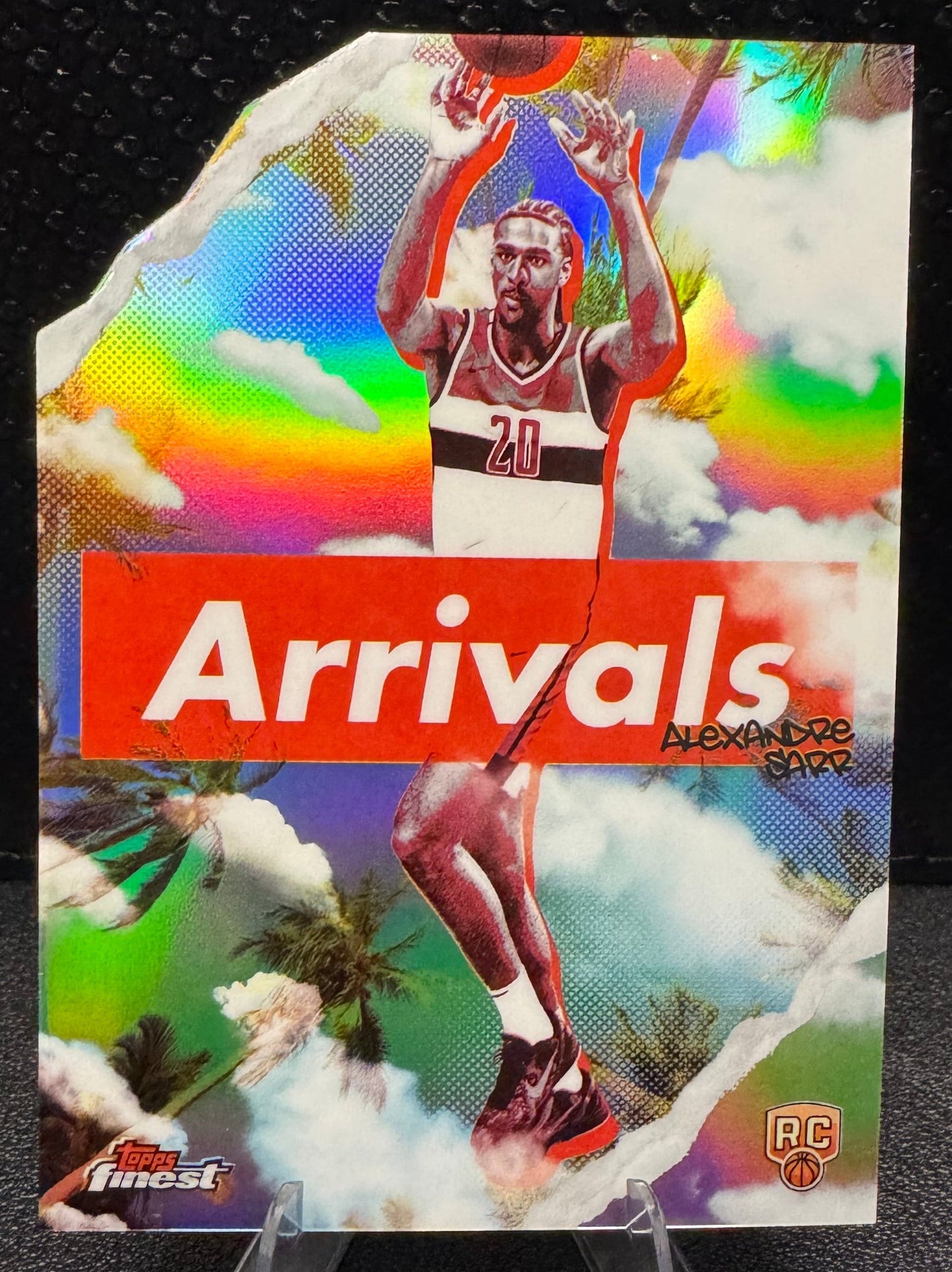 2024 - 25 Finest Arrivals Refractors A1 Alexandre Sarr RC Washington Wizards - 787 Hobby House